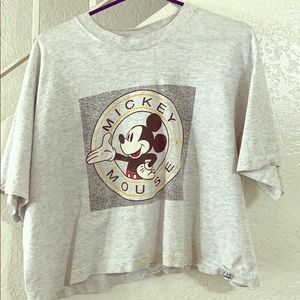 Disney Wear Crop Vintage Mickey Shirt